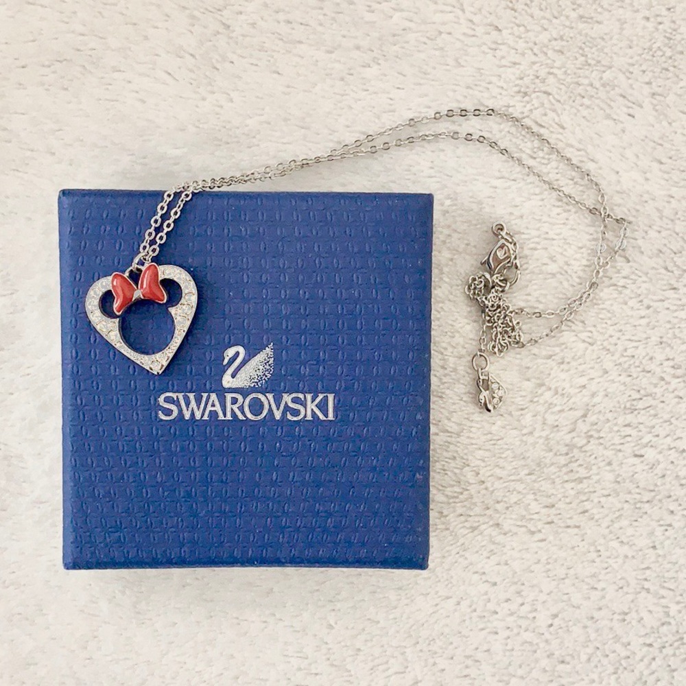 Minnie Mouse Swarovski Crystal Necklace